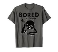 Bored at Work Funny Lazy Workers Office Humor Lovers Maglietta