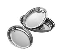 BORELLA CASALINGHI SRL Vaschetta Ovale Acciaio Inossidabile Argento 30x20x5cm Torta, Pane, Ciambella