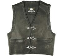 Bores Sunride 1 Gilet in pelle, nero, Taglia 3XL