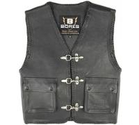 Bores Sunride 3 Gilet in pelle, nero, Taglia L