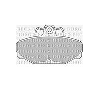 Borg & Beck BBP1302 Kit Pastiglie Freni Auto