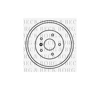 Borg & Beck BBR7021 Tamburo del Freno