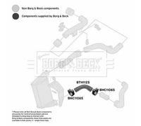 BORG & BECK BTH1125 Flessibile aria alimentazione