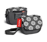 Borgen Borsa da manubrio KLICKfix bici, motivo floreale, 5 L, 2 in 1 | Borsa da manubrio capiente e idrorepellente con tracolla rimovibile, per e-bike, MTB, city bike e bici da corsa.