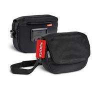 Borgen Borsa da manubrio KLICKfix bici, nera, 5 L, 2 in 1 | Borsa da manubrio capiente e idrorepellente con tracolla rimovibile, per e-bike, MTB, city bike e bici da corsa.
