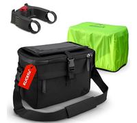 Borgen Borsa da manubrio KLICKfix con supporto smartphone, 6 L | Borsa da manubrio capiente e idrorepellente con supporto smartphone, per e-bike, MTB, bici da corsa e city bike.