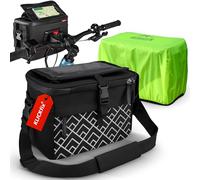 Borgen KLICKfix porta telefono bici - Borsa manubrio idrorepellente e spaziosa 6 L - Borsa manubrio bici elettriche - Porta telefono per bici