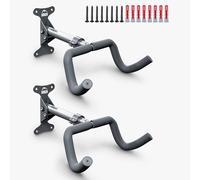 Borgen porta bici da muro pieghevole - portabici da muro a 20 kg - Angolo e distanza dalla parete regolabili - Imbottitura extra morbida - porta a parete MTB, bici da corsa, bici elettriche