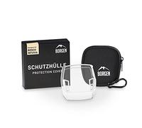 Borgen Protezione Display - Adatta per Custodia Protettiva Bosch Intuvia - Accessorio per Display della Bici elettrica - 100% Trasparente, Impermeabile - incl. Borsa per Display/Custodia in Neoprene