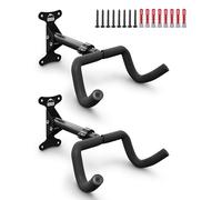 Borgen - Supporto a parete per bicicletta, angolo e distanza dalla parete regolabili fino a 20 kg, pieghevole, per mountain bike, bici da corsa, con imbottitura extra morbida