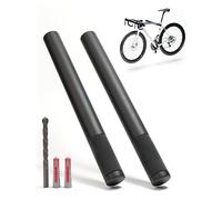 Borgen Supporto da parete in legno per bici, 27 cm, nero, 20 kg | Supporto stabile per bici da corsa, MTB ed e-bike, con gomma morbida per proteggere telaio e pneumatici.