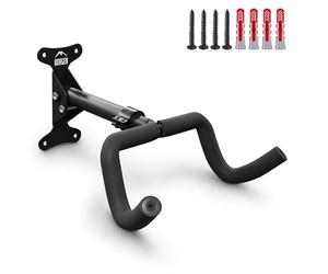 Borgen Supporto da parete per bicicletta I Supporto per bicicletta - Angolo e Distanza dalla parete regolabili, pieghevole, mountain bike, bici da strada - Imbottitura extra morbida