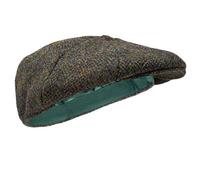 Borges & Scott Coppola Dingwall con 8 Spicchi - 100% Lana - Harris Tweed - Tessuta a Mano - Resistente all'Acqua