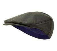 Borges & Scott The Drake - Cappellino piatto in cera, impermeabile, Oliva, L