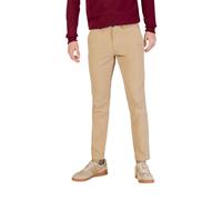 Borghese Beige Cotton Skinny Pants - IT54 | XXL