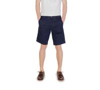 Borghese Blue Cotton Bermuda Shorts - IT54 | XXL