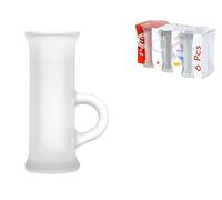 6 pz BORGONOVO POLO Bicchiere Satinato con manico bicchierini da Vodka 4,5cl