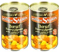 Borgogna francese - boeuf bourguignon - william saurin-2 confezione lattina - 800 gr