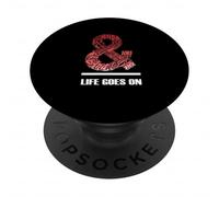 Borgogna rosso bordeaux e vita va avanti PopSockets PopGrip Adesivo