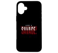 Borgogna Rosso Borgogna Come Un Selvaggio Borgogna Maroon Custodia per iPhone 16 Plus