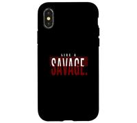 Borgogna Rosso Borgogna Come Un Selvaggio Borgogna Maroon Custodia per iPhone X/XS