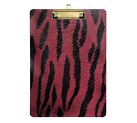 Borgogna Tigers Skin Texture A4 cliper Board Artisti Appunti Grande Impermeabile per Insegnante Infermieristica Dimensioni 9 x 12