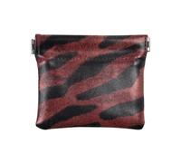 Borgogna Tigers Skin Texture Donna Pelle Portamonete Portafoglio Carino Cambiamento Borsa con Chiusura per le Donne, Texture della pelle di Tigri Borgogna, Decorazione