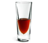 6x Bicchieri Per Amaro In Vetro Trasparente Con Rigo, 15Cl
