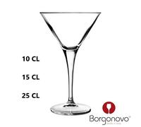6 Coppe Martini cl 10 Borgonovo Vetro Coppa Cocktail Aperitivo Calice Bar Tavola