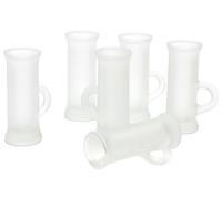 6 pz BORGONOVO POLO Bicchiere Satinato con manico bicchierini da Vodka 4,5cl