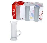 BORGONOVO Set 6 Bicchieri Polo Satinato 4,5cl Vodka Limoncello Bar Ristorante Alcool CASA Cena