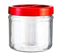 Borgonovo Set di 4 Vasi MOD. Ortes con Tappo Rosso da 2,5 kg.
