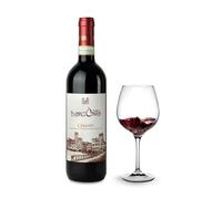 Borgunto® Chianti Rosso 6x0,75L - Vino Rosso Toscano D.O.C.G. Colli Aretini