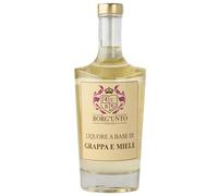 Borgunto® Liquore al Miele su Base Grappa 50 igestivo Artigianale di Grappa Chianti Classico e Miele Millefiori Toscano (6pz)