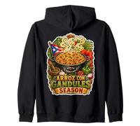 Boricua Arroz con Gandules Stagione Felpa con Cappuccio