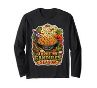 Boricua Arroz con Gandules Stagione Maglia a Manica