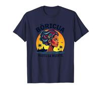 Boricua Hasta La Muerte: Tramonto dell'orgoglio portoricano Maglietta, Uomo, Navy, 4XL