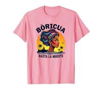 Boricua Hasta La Muerte: Tramonto dell'orgoglio portoricano Maglietta, Uomo, Rosa, L