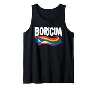 Boricua LGBTQ+ Pride Rainbow Bandiera di Porto Rico, Mese dell'orgoglio Canotta