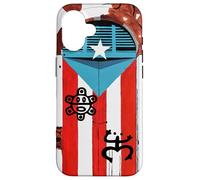 Boricua Pride Cover con bandiera del Porto Rico Coqui Sun Taíno Custodia per iPhone 16