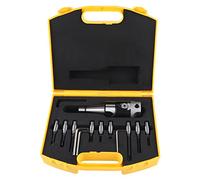 Boring Cutter Set Carbon Steel, CNC Milling Tools Kit with NT30 F1 12 Metric Boring Head and 12.5mm Knives, 9PCS Boring Bar for Coordinate Horizontal Boring Machines with Storage B