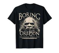 Boring Oregon Bigfoot 1903 Sasquatch, Arte in Avorio Maglietta