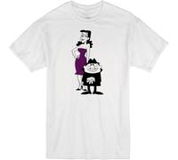 Boris BADANOV Natasha Bullwinkle Rocky Flying Squirrel Cartoon TV T Shirt White M