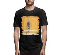 Boris Brejcha Camicia Uomo Girocollo Cotone Tee Estate Manica Corta Top Nero, Nero , L