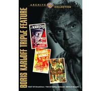 Boris Karloff Triplo Caratteristica: Occidente Di Shanghai;Invisibile Minaccia;