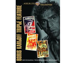 Boris Karloff Triplo Caratteristica: Occidente Di Shanghai;Invisibile Minaccia;