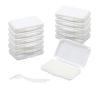 BORISCA Cera Ortodontica 12 Cartucce, 60 Tavolette di Originale Cera Dentale e Una Spatola per Faccette Dentali, Cera per Cure Orale Dentale per Evitare di Graffiare la Bocca L'abrasione Delle (B)