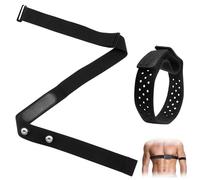 BORISCA Cinturino regolabile per cardiofrequenzimetro, fascia pettorale con cardiofrequenzimetro, per Bluetooth Ant+, compatibile con Garmin, Wahoo, Polar H9, Coospo, Magene, ecc