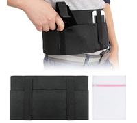 BORISCA Elastica Fondina Fascia Addominale in Neoprene, Porta Pistola Nascosta con Tasca, Multiuso Mini Borsa da Bucato