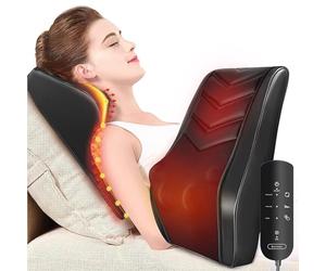 Boriwat collo massaggiatore con calore, Shiatsu massaggiatore 3D ginocchio schiena massaggiante, cuscino massaggio per collo, dolore alla schiena della spalla, regali per le donne uomini Papa Mama